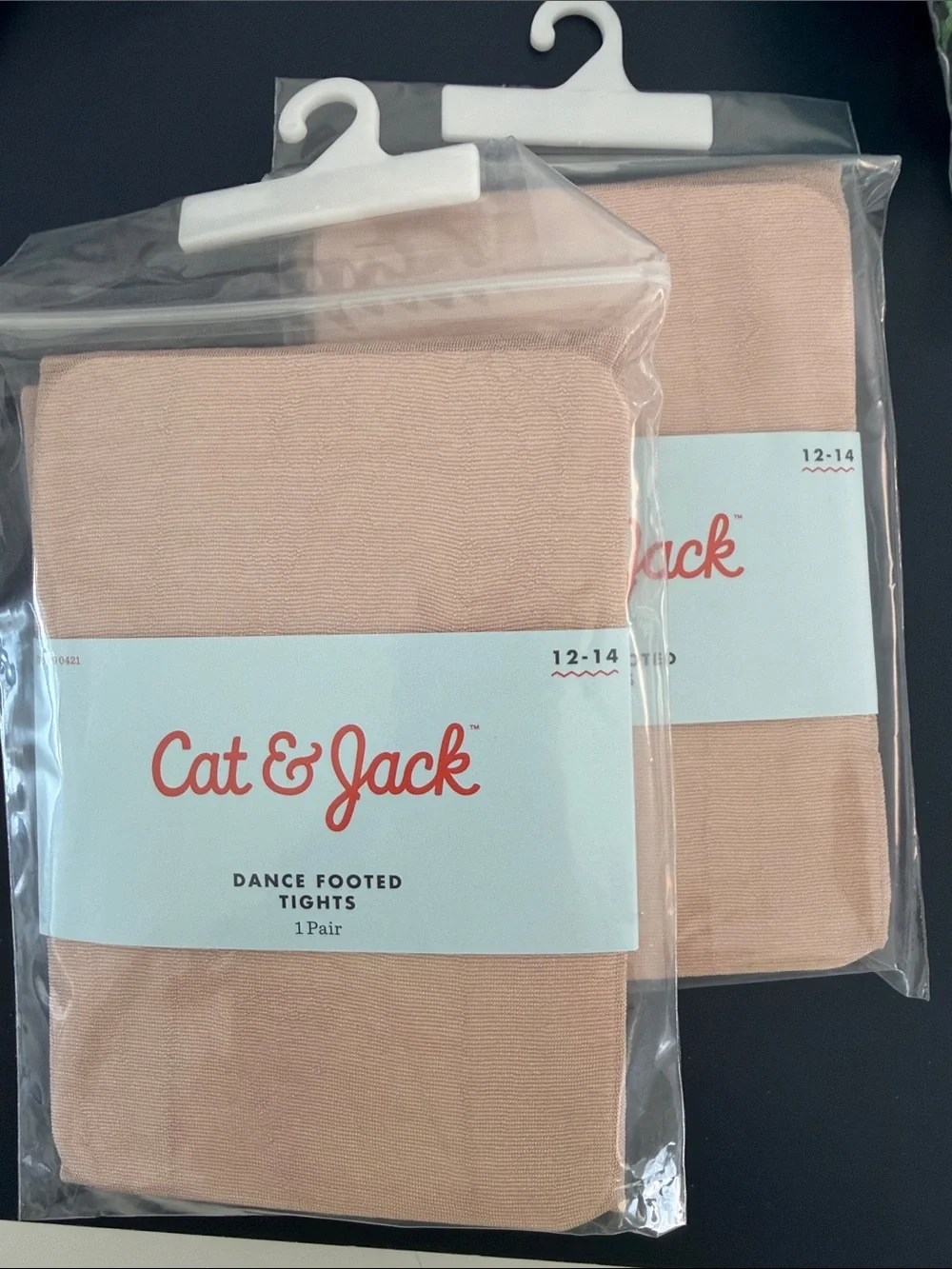 Cat & Jack 2 pack bundle Footed Tights - Pink